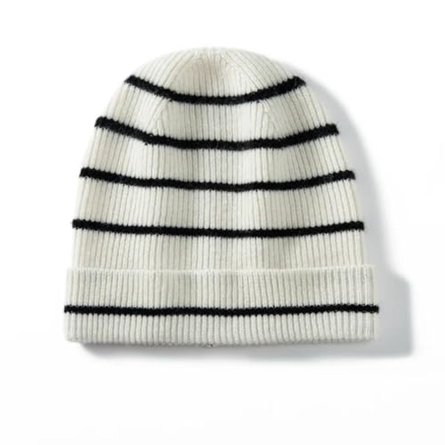 XOJSSLKX Strickmützen Hüte Mützen Caps Beanie Mütze Beanie Damen Strickmütze OneSize Weiss von XOJSSLKX