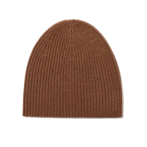 XOJSSLKX Strickmützen Hüte Mützen Caps Beanie Mütze Beanie Mütze Damen Strick Braun von XOJSSLKX