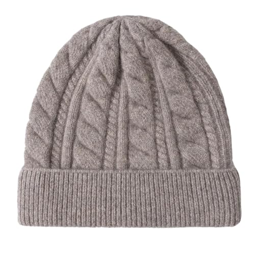 XOJSSLKX Strickmützen Hüte Mützen Caps Beanie Mütze Beanie Mütze Damen Strick Khaki von XOJSSLKX