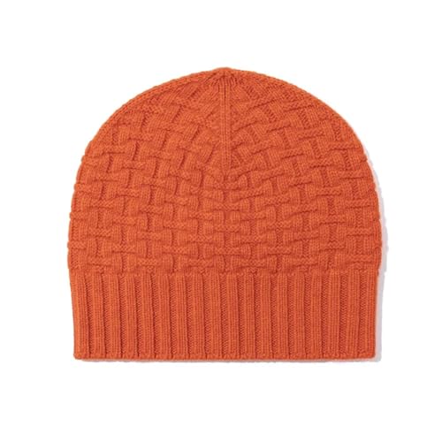 XOJSSLKX Strickmützen Hüte Mützen Caps Beanie Mütze Beanie Mütze Damen Strick Orange von XOJSSLKX