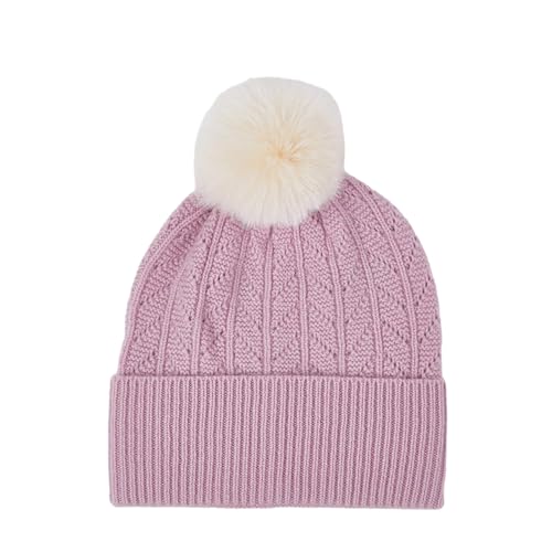 XOJSSLKX Strickmützen Hüte Mützen Caps Beanie Mütze Beanie Mütze Damen Strick Rosa von XOJSSLKX