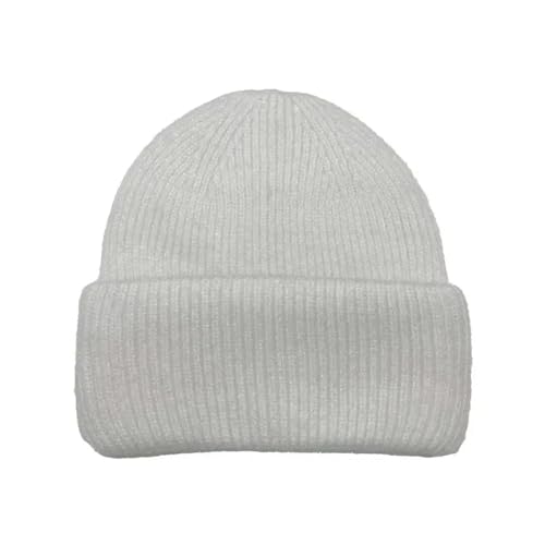 XOJSSLKX Strickmützen Hüte Mützen Caps Beanie Mütze Beanie Mütze Damen Strick Weiss von XOJSSLKX