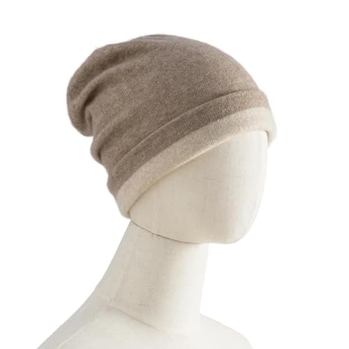 XOJSSLKX Strickmützen Hüte Mützen Caps Beanie Mütze Beanie Strickmütze Damen/Herren OneSize Camel von XOJSSLKX