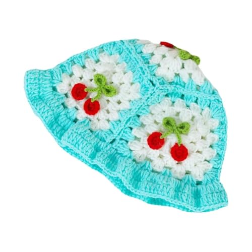 XOJSSLKX Strickmützen Hüte Mützen Caps Beanie Mütze Beanie Strickmütze Damen 55-60Cm Hellblau von XOJSSLKX