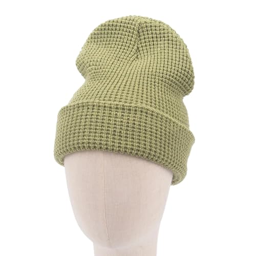 XOJSSLKX Strickmützen Hüte Mützen Caps Beanie Mütze Beanie Strickmütze Damen Kopf 58Cm Oder 22,8 Zoll Grün von XOJSSLKX