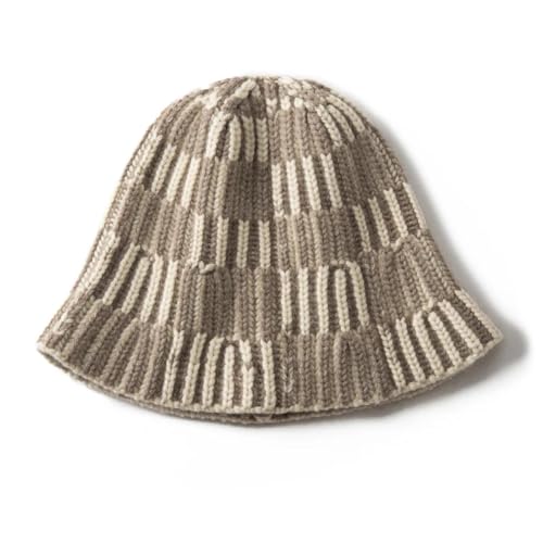 XOJSSLKX Strickmützen Hüte Mützen Caps Beanie Mütze Beanie Strickmütze Damen OneSize Camel von XOJSSLKX