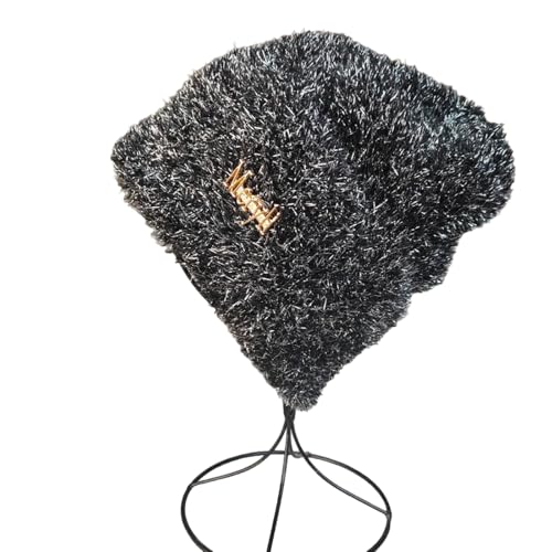 XOJSSLKX Strickmützen Hüte Mützen Caps Beanie Mütze Beanie Strickmütze Für Damen 54-60 Schwarz von XOJSSLKX