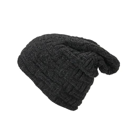 XOJSSLKX Strickmützen Hüte Mützen Caps Beanie Mütze Beanie Strickmütze Unisex Schwarz von XOJSSLKX