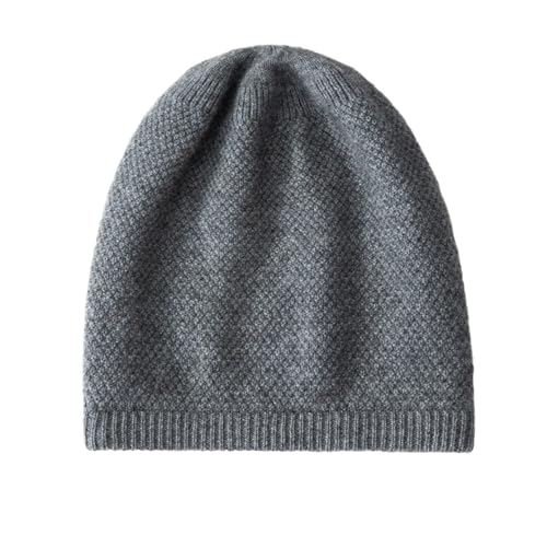 XOJSSLKX Strickmützen Hüte Mützen Caps Beanie Mütze Beanie Strickmützen Damen OneSize 59Grau von XOJSSLKX