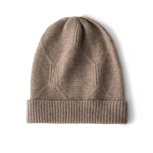 XOJSSLKX Strickmützen Hüte Mützen Caps Beanie Mütze Beanie Strickmützen Damen OneSize 62Camel von XOJSSLKX