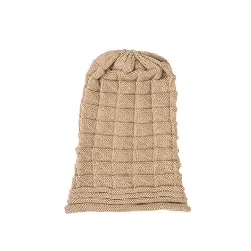 XOJSSLKX Strickmützen Hüte Mützen Caps Beanie Mütze Beanie Strickmützen Für Damen Und Herren Khaki von XOJSSLKX