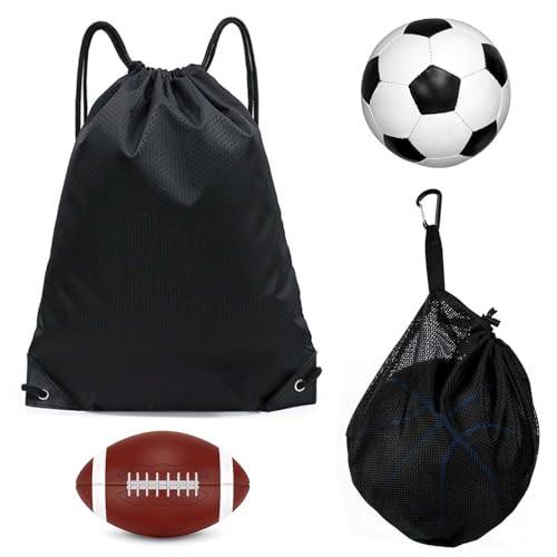 XPOOP 2 Stück Basketball Rucksack, Basketball Tasche, Basketball Balltasche, Sportbeutel, Fussball Rucksack Kinder, Kordelzugbeutel für ballnetz, Basketball, Rugby, Volleyball, etc XPOOP 2 Stück Basketball Rucksack, Basketball Tasche, Basketball Balltasche, Sportbeutel, Fussball Rucksack Kinder, Kordelzugbeutel für ballnetz, Basketball, Rugby, Volleyball, etc von XPOOP