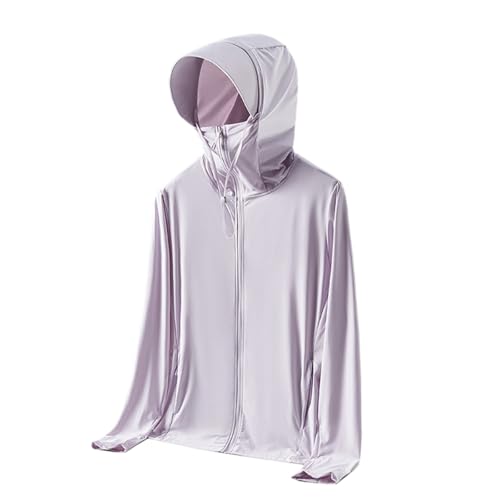 XQINGRUI EIS Seide Sonnenschutz Kleidung Für Frauen, Sommer Outdoor Professionelle Atmungsaktive Angeln UPF100 Frauen Sonnenschutz Kleidung-Color-4||M von XQINGRUI