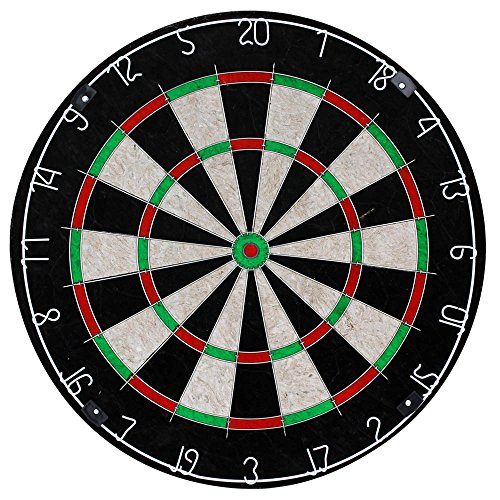 XQMAX Dartscheibe Classic 45cm aus brasilianischem Sisal Dartboard Steeldartboard Dart Spiel Steel Scheibe Board Steeldartscheibe XQMAX Dartscheibe Classic 45cm aus brasilianischem Sisal Dartboard Steeldartboard Dart Spiel Steel Scheibe Board Steeldartscheibe von XQMAX
