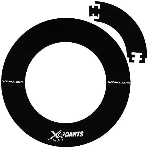 XQmax Surround Ring für Dartscheiben mit Farbauswahl Dartboards Umrandung Dart Auffangring (Schwarz) von XQmax
