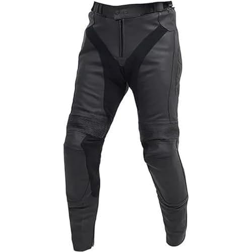 XRC Glet Motorradhose Leder Herren mit Protektoren Schwarz Vollnarbiges Lederhose Echtleder mit rüstung, 46 XRC Glet Motorradhose Leder Herren mit Protektoren Schwarz Vollnarbiges Lederhose Echtleder mit rüstung, 46 von XRC