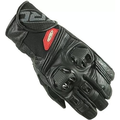 XRC Run 1/2 Motorradhandschuhe aus Leder Herren Schwarz S von XRC