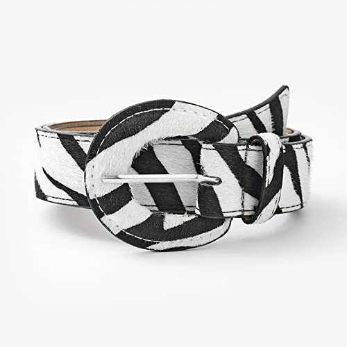 XRHYJK Gürtel für Damen Kleid Mode Leopard Snake Print Ledergürtel Für Frauen Zebra Striped Taillengürtel Weiblich von XRHYJK
