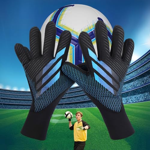 XSQD Breathable Torwarthandschuhe, Junior Goalkeeper Gloves Mit Dickem Latex Anti Rutsch Latex, Fussball Handschuhe, Erhältlich In Den Größen 7/8/9/10 Ideal Für Athleten Und Anfänger(Schwarz 10 Größe) XSQD Breathable Torwarthandschuhe, Junior Goalkeeper Gloves Mit Dickem Latex Anti Rutsch Latex, Fussball Handschuhe, Erhältlich In Den Größen 7/8/9/10 Ideal Für Athleten Und Anfänger(Schwarz 10 Größe) von XSQD