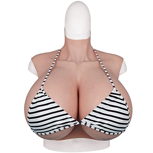 XSWL Silikonbrust bildet Brustplatten gefälschte Brüste für Crossdresser G/H/K -Tasse Silikon gefüllte Brustplatte für Luftwiderstandkönigin,Color 2,G Cup XSWL Silikonbrust bildet Brustplatten gefälschte Brüste für Crossdresser G/H/K -Tasse Silikon gefüllte Brustplatte für Luftwiderstandkönigin,Color 2,G Cup von XSWL