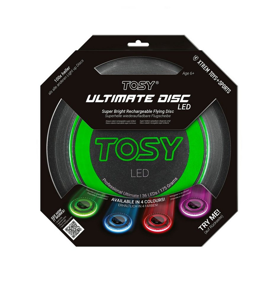 XTREM toys & sports Wurfscheibe TOSY Ultimate Disc LED, leuchtet bei Bewegung von XTREM toys & sports