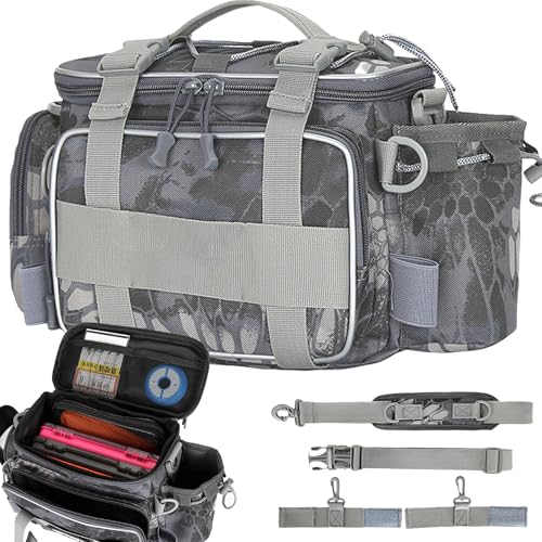 XUBX Multi-Tasche Mit Großem Fassungsvermögen, Große Kapazität Anglertasche Wasserdicht Angeln Tasche Aufbewahrungstasche, Angeltasche Zum Karpfenangeln, Einzelne Schultertasche XUBX Multi-Tasche Mit Großem Fassungsvermögen, Große Kapazität Anglertasche Wasserdicht Angeln Tasche Aufbewahrungstasche, Angeltasche Zum Karpfenangeln, Einzelne Schultertasche von XUBX