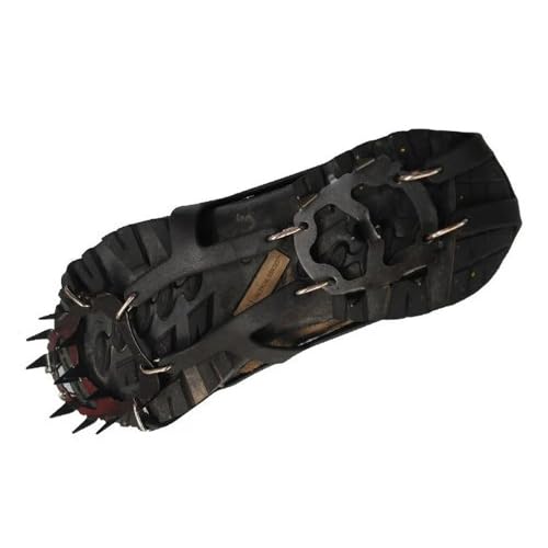 XUCZHAI 1 Paar 18 Zähne Anti-Rutsch-EIS-Schneeschuh-Stiefel-Traktionsstollen-Spikes Steigeisen-Schuhe-Stiefel-Abdeckungen(M) von XUCZHAI