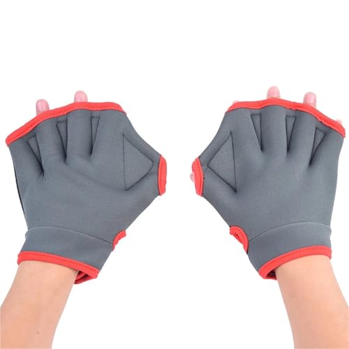 XUCZHAI 1 Paar Neopren-Tauchhandschuhe for Männer und Frauen, Schnorcheln, Tauchen, Schwimmen, Paddel, Handflächen mit Schwimmhäuten, Kratzfeste Handschutzausrüstung(Gray,S) von XUCZHAI