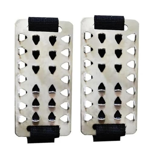 XUCZHAI 2/3/4/5 Paar Schuhe Steigeisen mit Edelstahlzähnen Schuhüberzüge Spikes Schnee Traktion Eisklampe Winterstiefel Greifer(2pcs) von XUCZHAI