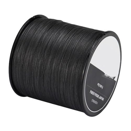 XUCZHAI 4 Stränge Geflochtene Angelschnur Multifilament 300M 500M 1000M Karpfen Angeln Geflochtenen Draht Angeln Zubehör(Black,X4 1000M 20LB 1.0) von XUCZHAI