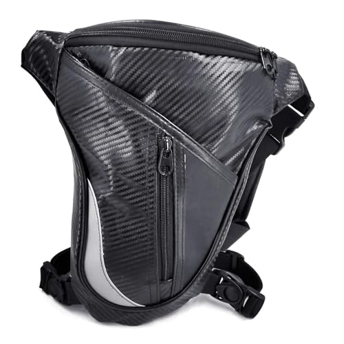 XUCZHAI Beintasche Motorrad wasserdichte Motorrad-Beintasche, Hüftgurt, Gürteltasche, Reiter, Outdoor-Taillentasche, Motocross-Tasche, Moto-Tasche FüR Wandern Reiten von XUCZHAI