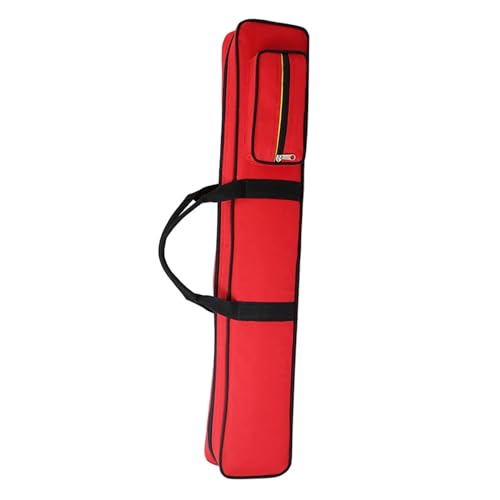 XUCZHAI Billard Queue Tasche Billard-Pool-Queue-Koffer, Behälter, 1/2 Snooker-Pool-Queue-Tasche, Schutztasche FüR Billard Stick Rod Storage(Red) von XUCZHAI