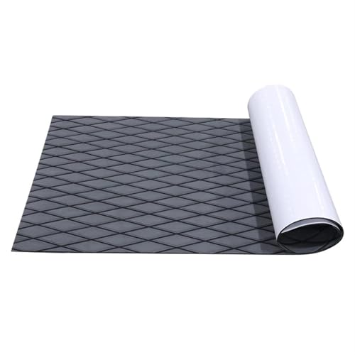 XUCZHAI BootsböDen Eva Foam Faux Teak Boat Deck Mat Decking Sheet Yacht Flooring Anti Skid Mat Self Adhesive Vehicle Pad 35X190cm FüR Boote, Kajak von XUCZHAI