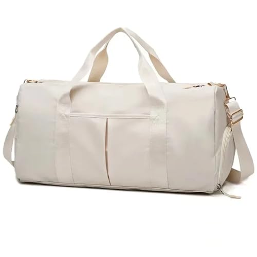 XUCZHAI Reisetaschen Damen Große Kapazität Fitnesstasche Gepäcktaschen Koffer und Reisetasche Handtasche for Damen Einkaufstasche Strandtaschen(White) von XUCZHAI