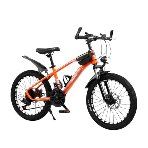XUDAN Kinderfahrrad Für Jungen Und Mädchen 18" 20" 22" Zoll MTB Mountainbike Doppelscheibenbremse 21 Gang Kohlenstoffstahl Fahrrad Für Kinder Hängegabel von XUDAN