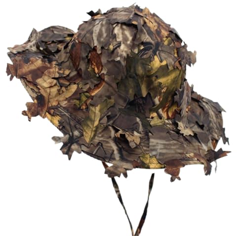 XUE Boonie Hat Tarnung Cap Airsoft Hut Breite Krempe für Herren Camouflage Tarnkappe für Sonnenschutz Jagd Sniper Wildlife Fotografie Outdoor Tactical Militär Army von XUE