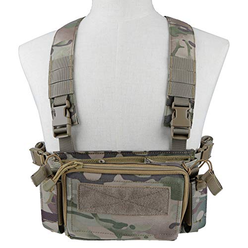 XUE Taktische Weste Chest Rig für Softair Paintball mit 5,56 9mm Magazine Taschen für Airsoft Armee Polizei Militär Jagd Tarnung XUE Taktische Weste Chest Rig für Softair Paintball mit 5,56 9mm Magazine Taschen für Airsoft Armee Polizei Militär Jagd Tarnung von XUE