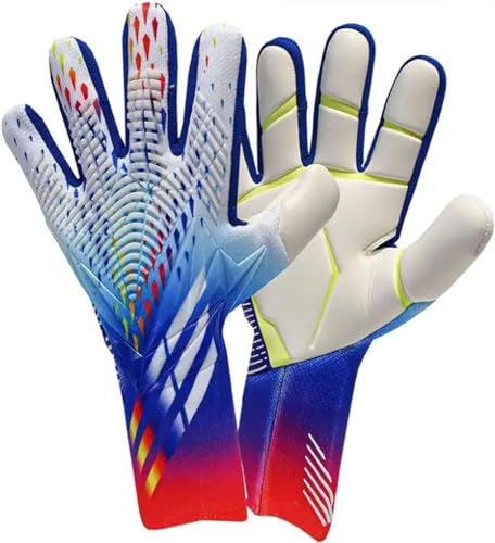 XUEQI Fußballhandschuhe für Jugendliche, Torwarthandschuhe, professionelle Latex-Torwarthandschuhe für Herren, Fußballtorwarthandschuhe mit Fingerschutz 7 B XUEQI Fußballhandschuhe für Jugendliche, Torwarthandschuhe, professionelle Latex-Torwarthandschuhe für Herren, Fußballtorwarthandschuhe mit Fingerschutz 7 B von XUEQI