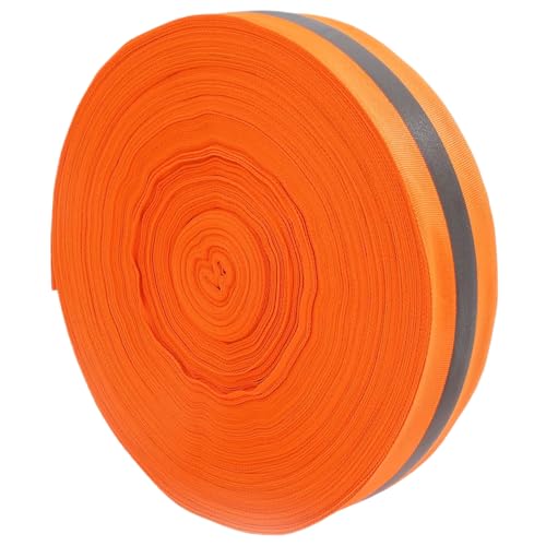 Beach-Volleyball-Linien 2 '' x 328 'Nylon Beach Beach lebendiger orangefarbener Orangenvolleyball Grenzlinien Tränenresistente reflektierende Vorsicht für Laufspuren, Ziellinienmarkierungen von XUEYEGONGJI