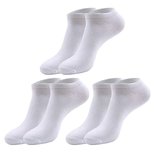 XUEYEGONGJI 3 Paar Keine Show Socken Frauen Herren atmungsaktives flaches Boot Keine Show Socken Anti-Pilling-Socken Männer & Frauen mit Nicht rutschfestem Absatz von XUEYEGONGJI