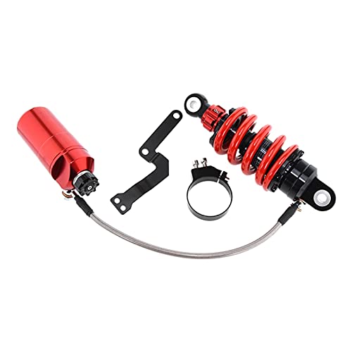 XUEZHEN Motorrad StoßDäMpfer Hinten,Motorrad StoßDäMpfer 205mm Motorrad Einstellbarer Federluft-Heckdämpfer(205mm Red) von XUEZHEN