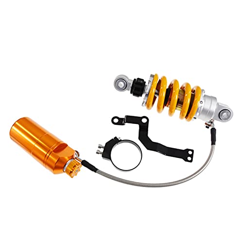 XUEZHEN Motorrad StoßDäMpfer Hinten,Motorrad StoßDäMpfer 205mm Motorrad Einstellbarer Federluft-Heckdämpfer(205mm Yellow) von XUEZHEN