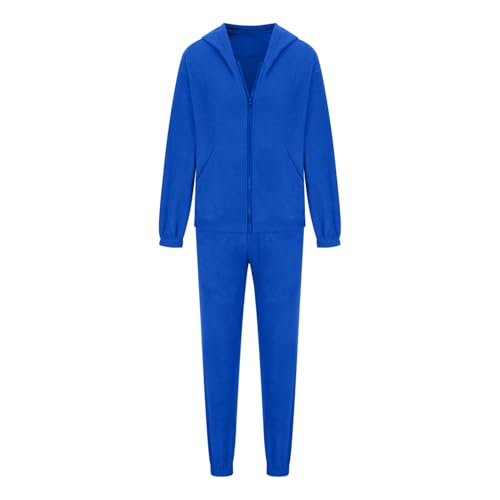 Frauen Warm Zip Baumwolle Lounge Wear Sets Plus Size Two Piece Outfit Dicke Trainingsanzüge Full Set Damen Trainingsanzüge Sportanzüge Zweiteilig Outfit Full Set Sweatsuit Lounge Wear Sets-COLOR-4||XL von XUJIEE