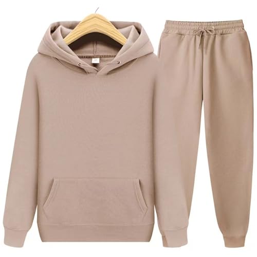 XUJIEE Anzüge Sportanzüge Zweiteilig Komplettes Outfit Anzug Für Herbst Und Winter Hosenanzug Unisex Trainingsanzug Full Set Jogging Set Mit Kapuze-Color-1||XXL von XUJIEE