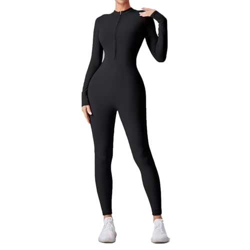 XUJIEE Fitnessstudio Langarm Fitness Jogger-Trainingsanzug-Set Trainingsanzüge Yoga Fitness Kleidung Rundhalsausschnitt Activewear Yoga Fitness Trainingsanzüge Damen-Trainingsanzug-Sets-Color-2||M von XUJIEE