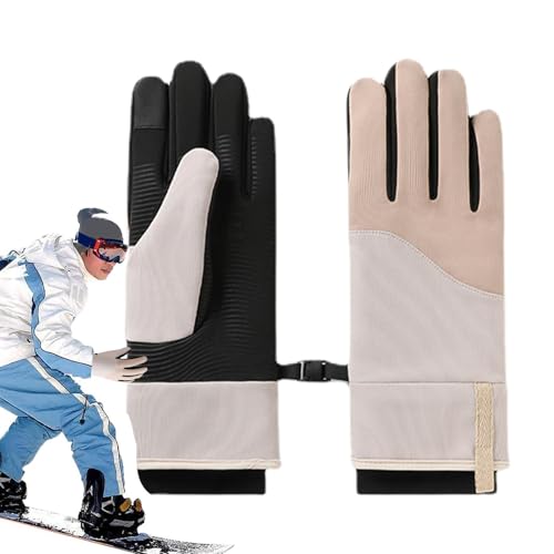 XUQEAYWD Damen-Winter-Outdoor-Sporthandschuhe | rutschfeste, hochelastische warme Winter-Fahrradhandschuhe | Anti-Verlust-Schnalle, modische Fahrradhandschuhe von XUQEAYWD