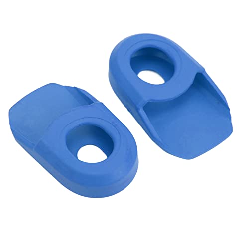 XUXHOU 2PCS Bikes Kurbel Abdeckung Schutz, Hohe Elastizität Silikon Fahrrad Kurbel Arm Hülse Boot Schutzhülle (Blue) von XUXHOU