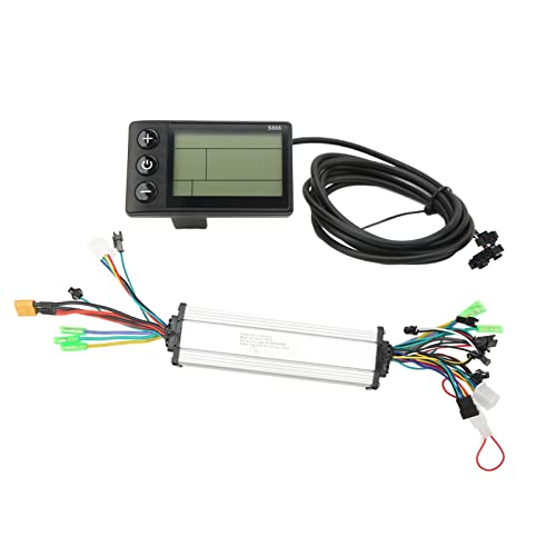 XUXHOU Elektromotor-Controller, 24V 36V 48V 350W Elektroroller-Controller mit LCD-Anzeigefeld-Kit von XUXHOU