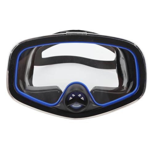 XUXHOU Ovale Tauchmaske, Taucherbrille, Klare Sicht, Ovale HD-Antibeschlag-Tauchbrille, Nasenventil-Design, Gehärtetes Glas, Einzellinse, Schnorchelbrille für Schwimmen, Wassersport von XUXHOU