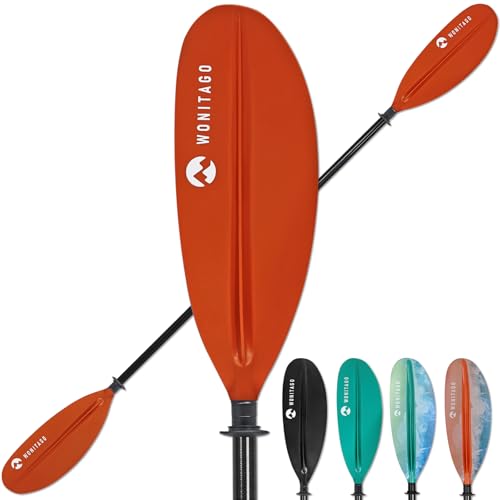 XUXIAKE Kajak Paddels Doppelpaddel mit Kohlefaser Schaft und PP Klinge, Einstellbar 220-240 cm Doppel Paddels für Kajak, Kanu, Boot, Orange XUXIAKE Kajak Paddels Doppelpaddel mit Kohlefaser Schaft und PP Klinge, Einstellbar 220-240 cm Doppel Paddels für Kajak, Kanu, Boot, Orange von XUXIAKE